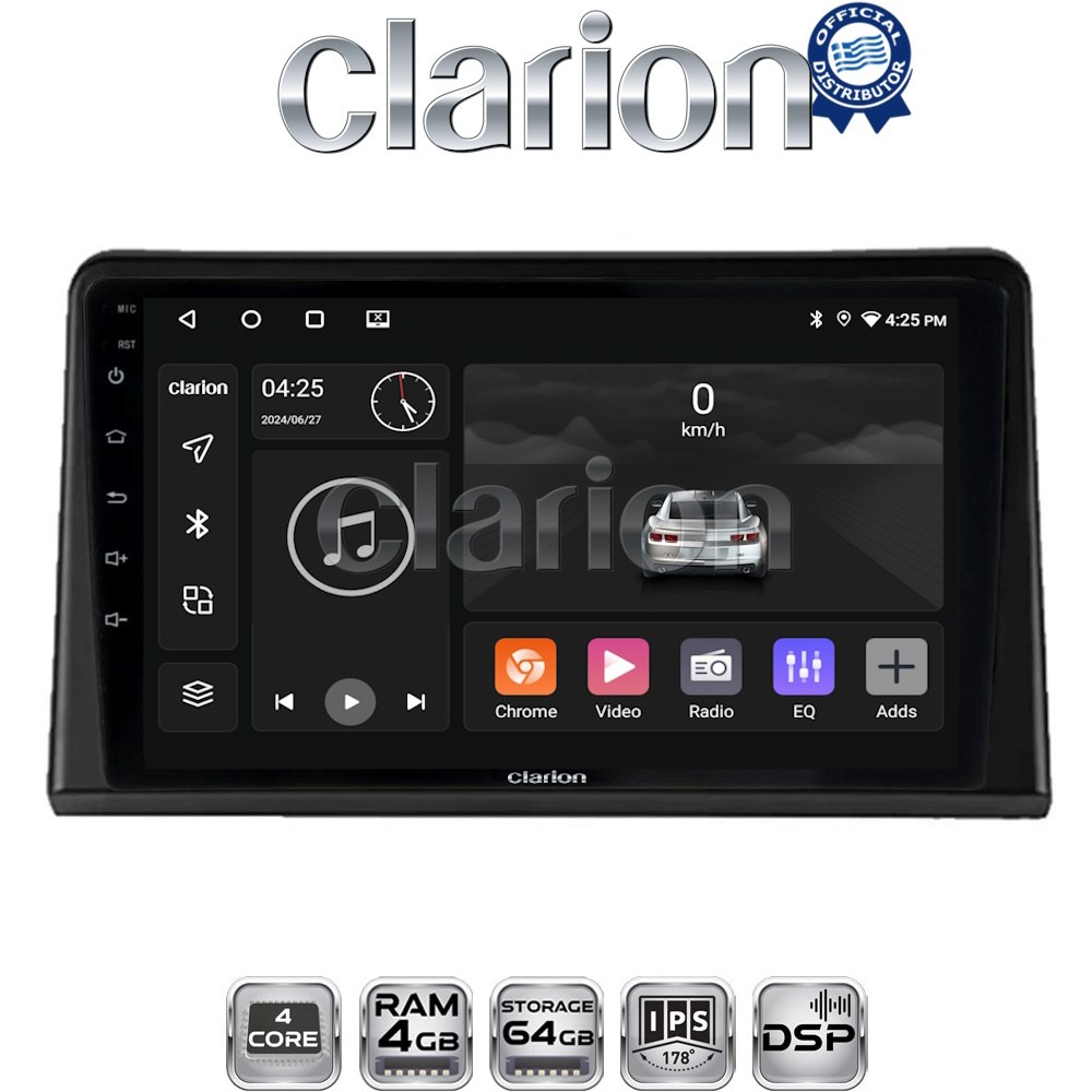 CLARION GL32326 Οθόνη OEM Multimedia Αυτοκινήτου για Renault Express 2023 > (CarPlay/AndroidAuto/BT/GPS/WIFI/GPRS)