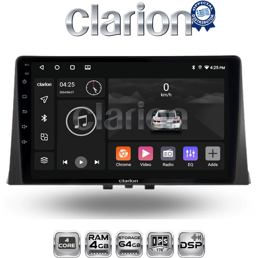 CLARION GL32330 Οθόνη OEM Multimedia Αυτοκινήτου για CITROEN BERLINGO - PEUGEOT PARTNER 2019> (CarPlay/AndroidAuto/BT/GPS/WIFI/GPRS)