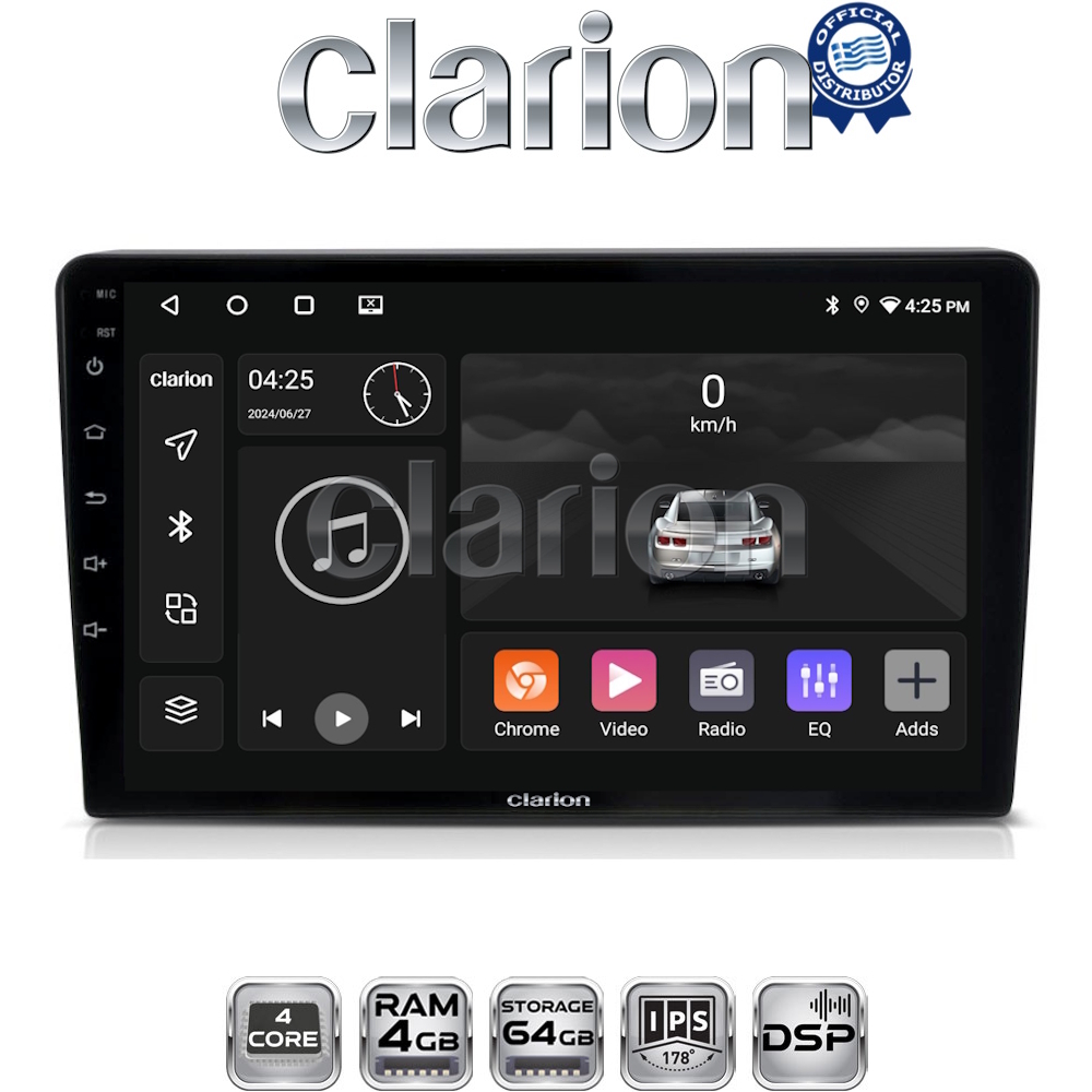 CLARION GL32331 Οθόνη OEM Multimedia Αυτοκινήτου για CITROEN BERLINGO - PEUGEOT PARTNER 2008>2018  (CarPlay/AndroidAuto/BT/GPS/WIFI/GPRS)