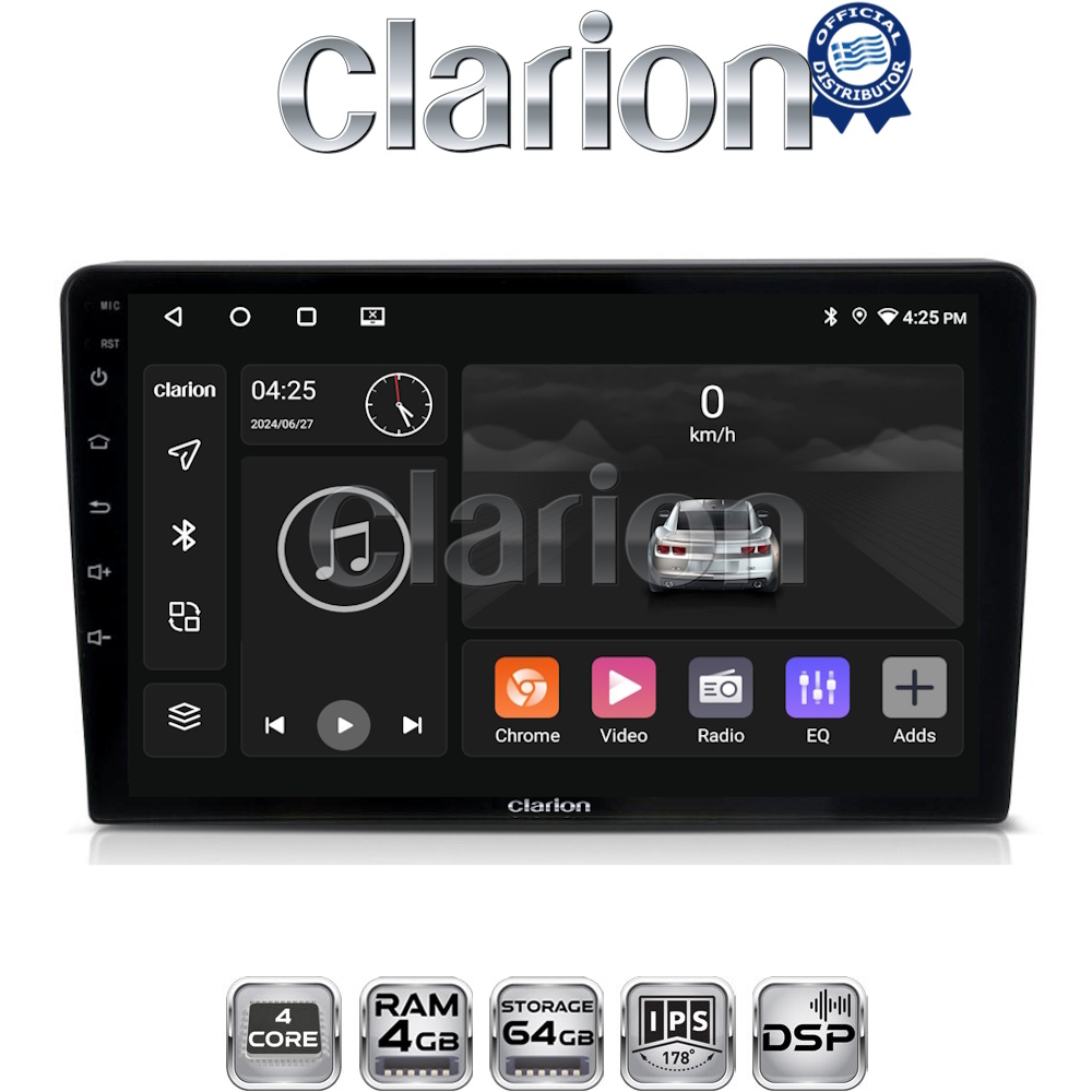 CLARION GL32332 Οθόνη OEM Multimedia Αυτοκινήτου για VW Golf4 1998 > 2004 (CarPlay/AndroidAuto/BT/GPS/WIFI/GPRS)