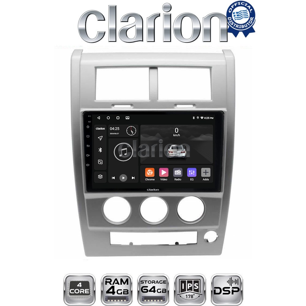 CLARION GL32334 Οθόνη OEM Multimedia Αυτοκινήτου για Jeep Cherokee KK 2008 > 2014 (CarPlay/AndroidAuto/BT/GPS/WIFI/GPRS)