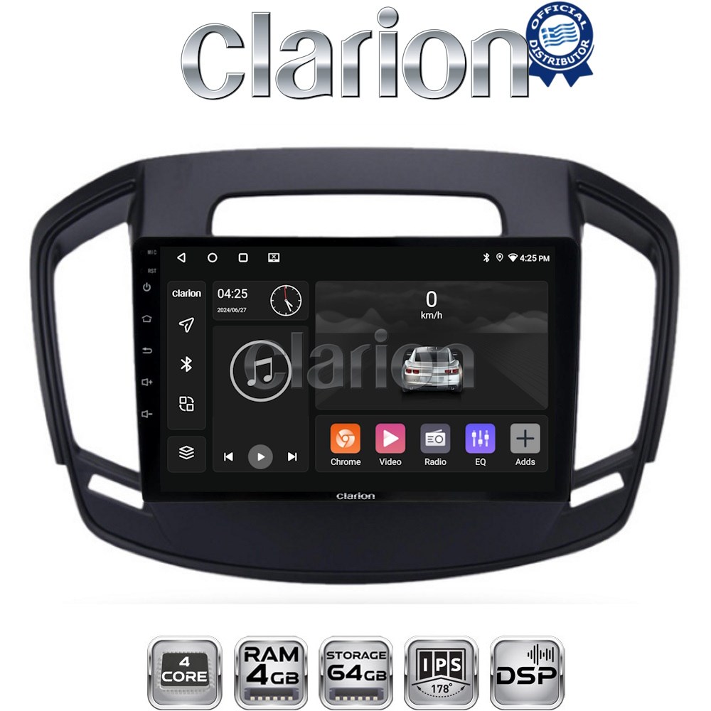 CLARION GL32338 Οθόνη OEM Multimedia Αυτοκινήτου για OPEL INSIGNIA  2014> (CarPlay/AndroidAuto/BT/GPS/WIFI/GPRS)