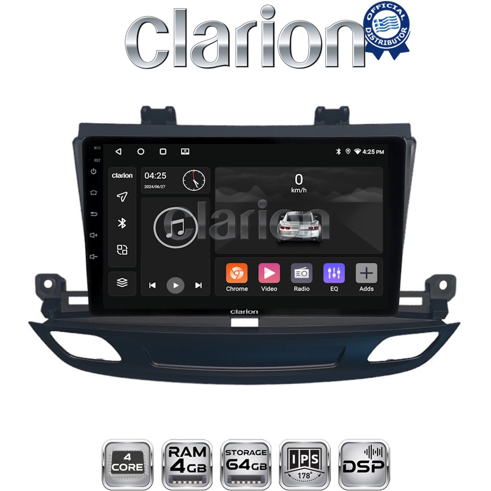 CLARION GL32339 Οθόνη OEM Multimedia Αυτοκινήτου για Opel Insignia 2018 (CarPlay/AndroidAuto/BT/GPS/WIFI/GPRS)