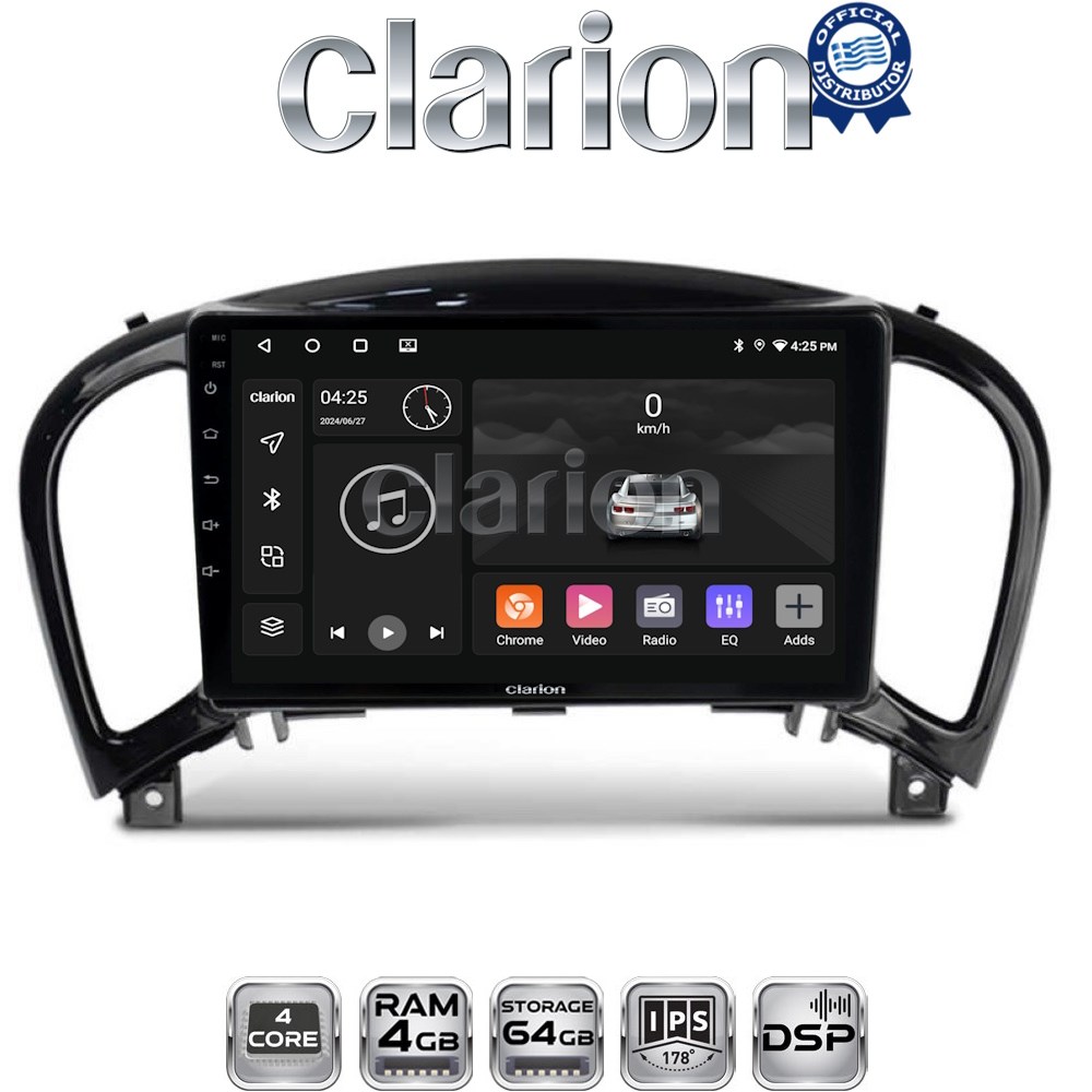 CLARION GL32352 Οθόνη OEM Multimedia Αυτοκινήτου για NISSAN JUKE 2009> (CarPlay/AndroidAuto/BT/GPS/WIFI/GPRS)