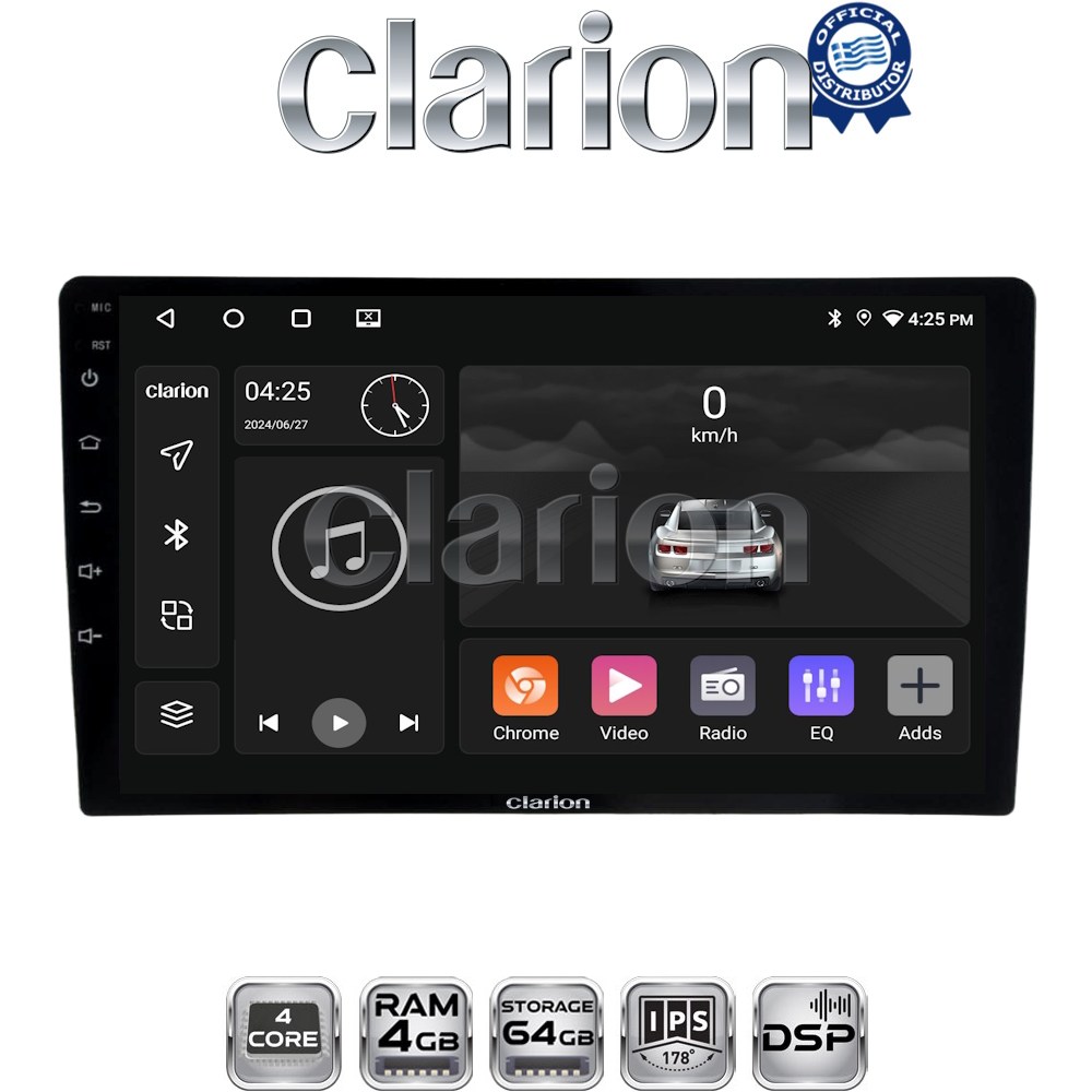 CLARION GL32365 Οθόνη OEM Multimedia Αυτοκινήτου για Ford Transit Custom 2013 > 2019 (CarPlay/AndroidAuto/BT/GPS/WIFI/GPRS)