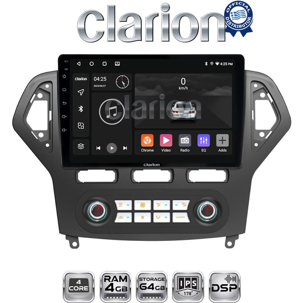 CLARION GL32367C Οθόνη OEM Multimedia Αυτοκινήτου για FORD MONDEO 2007 > 2010 (CarPlay/AndroidAuto/BT/GPS/WIFI/GPRS)