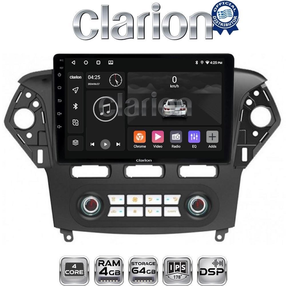 CLARION GL32368C Οθόνη OEM Multimedia Αυτοκινήτου για FORD MONDEO 2010 > 2013 (CarPlay/AndroidAuto/BT/GPS/WIFI/GPRS)