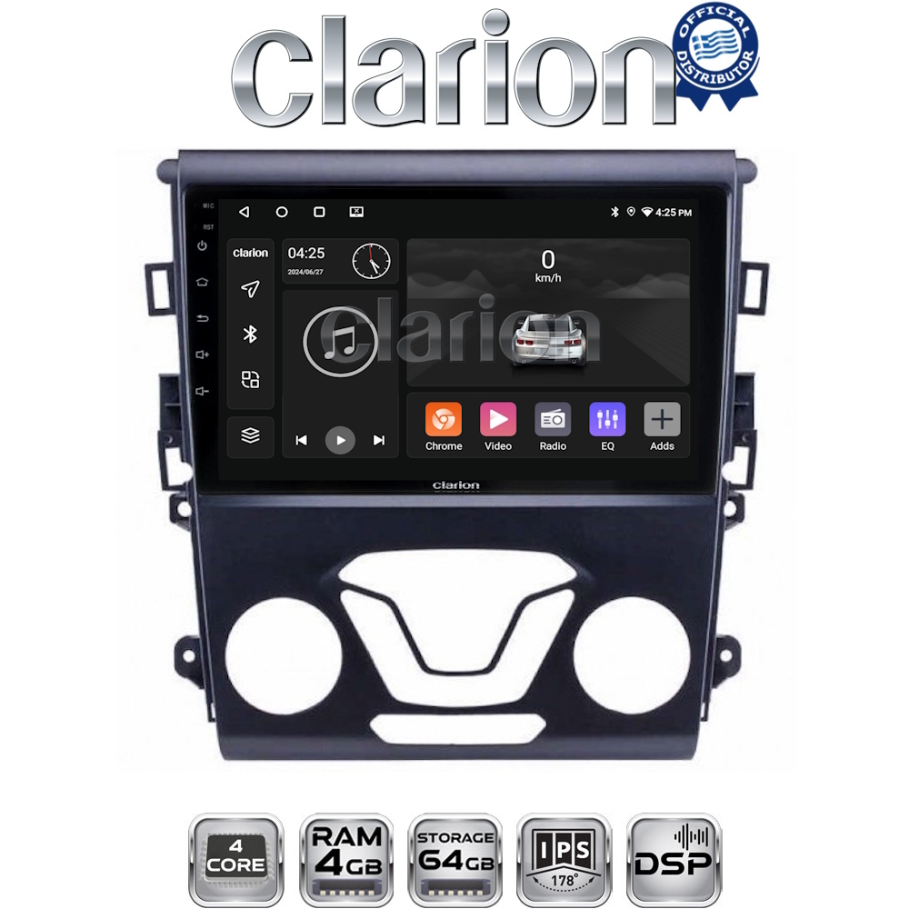 CLARION GL32369 Οθόνη OEM Multimedia Αυτοκινήτου για FORD MONDEO 2014> (CarPlay/AndroidAuto/BT/GPS/WIFI/GPRS)