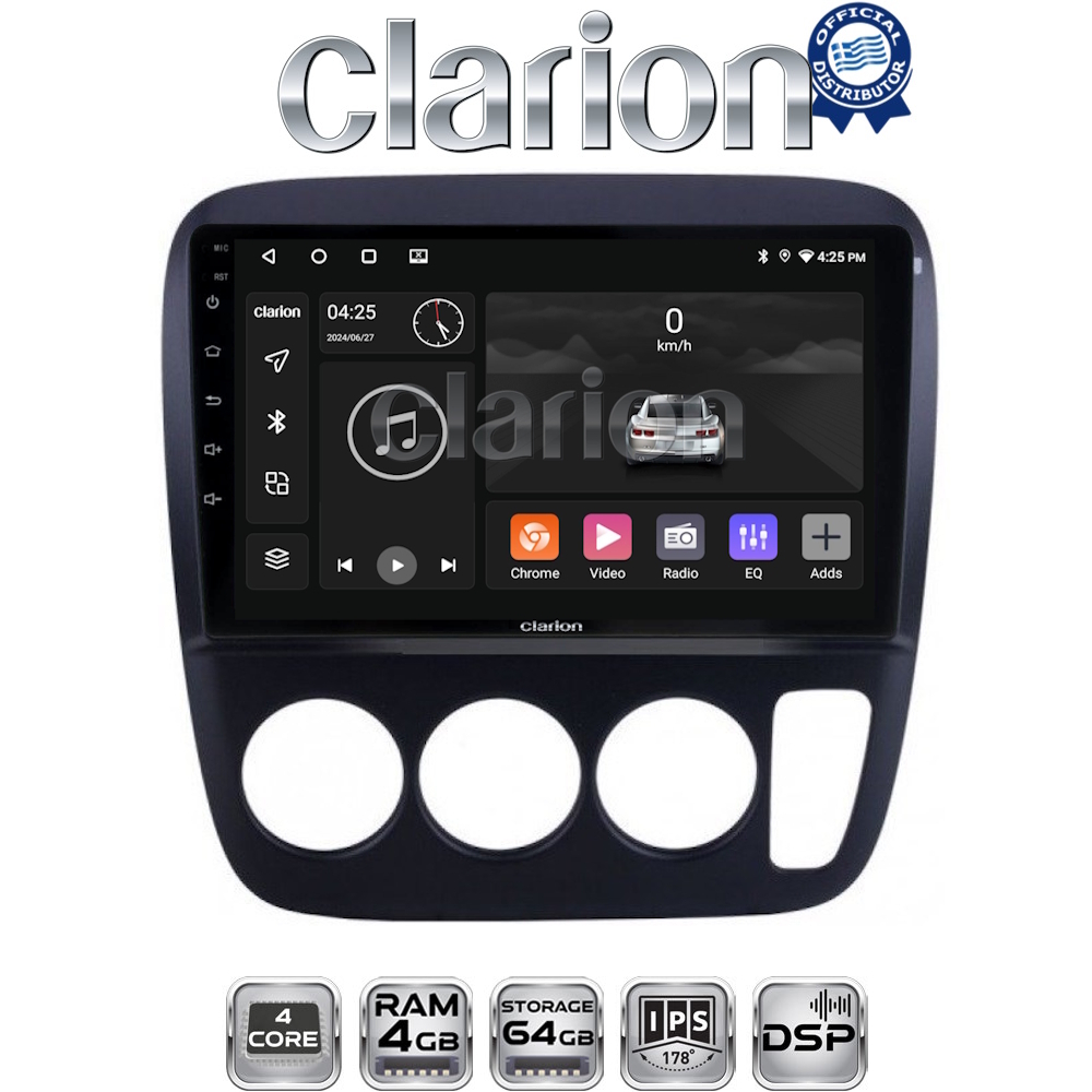 CLARION GL32376A Οθόνη OEM Multimedia Αυτοκινήτου για HONDA CRV  1996-2006 (CarPlay/AndroidAuto/BT/GPS/WIFI/GPRS)