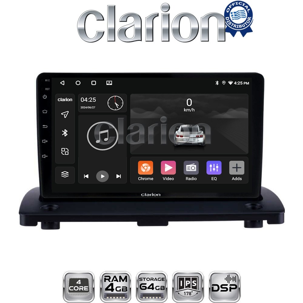 CLARION GL32385 Οθόνη OEM Multimedia Αυτοκινήτου για VOLVO XC90 2002 > 2014 (CarPlay/AndroidAuto/BT/GPS/WIFI/GPRS)