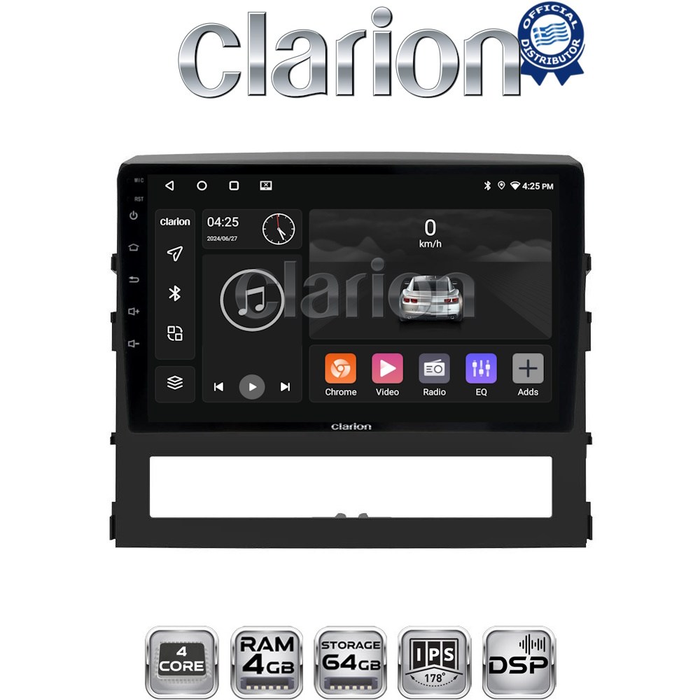 CLARION GL32386 Οθόνη OEM Multimedia Αυτοκινήτου για Toyota Land Cruiser 2016 (CarPlay/AndroidAuto/BT/GPS/WIFI/GPRS)