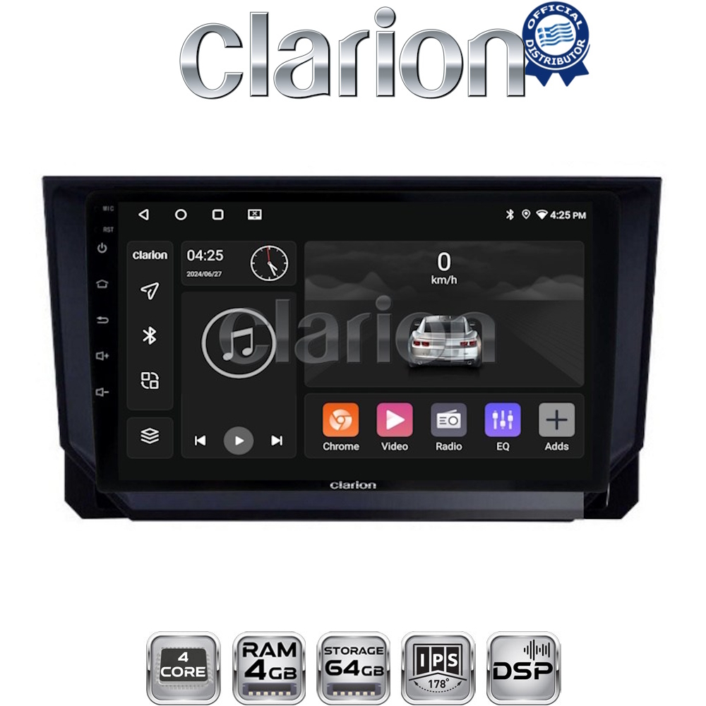 CLARION GL32391 Οθόνη OEM Multimedia Αυτοκινήτου για Mazda CX9 2006 > 2013 (CarPlay/AndroidAuto/BT/GPS/WIFI/GPRS)