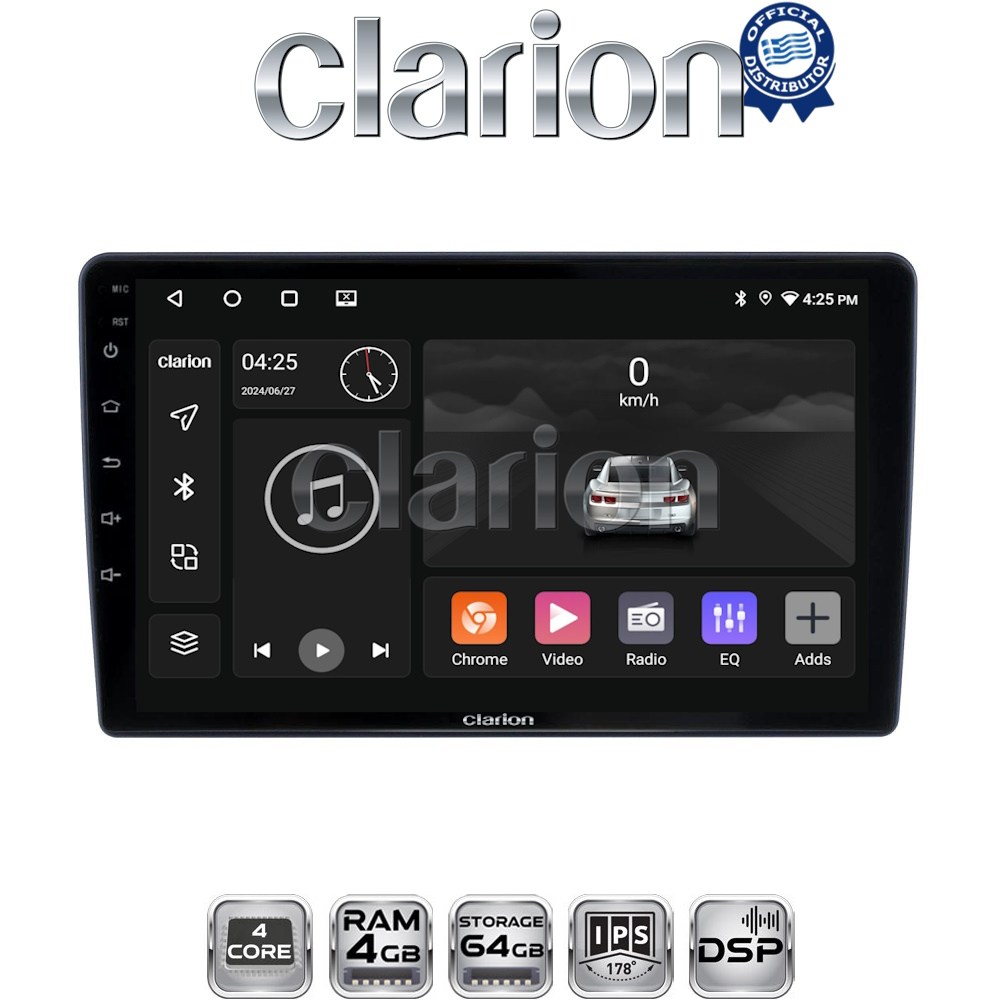 CLARION GL32409 Οθόνη OEM Multimedia Αυτοκινήτου για Hyundai H1 2010 > 2018 (CarPlay/AndroidAuto/BT/GPS/WIFI/GPRS)