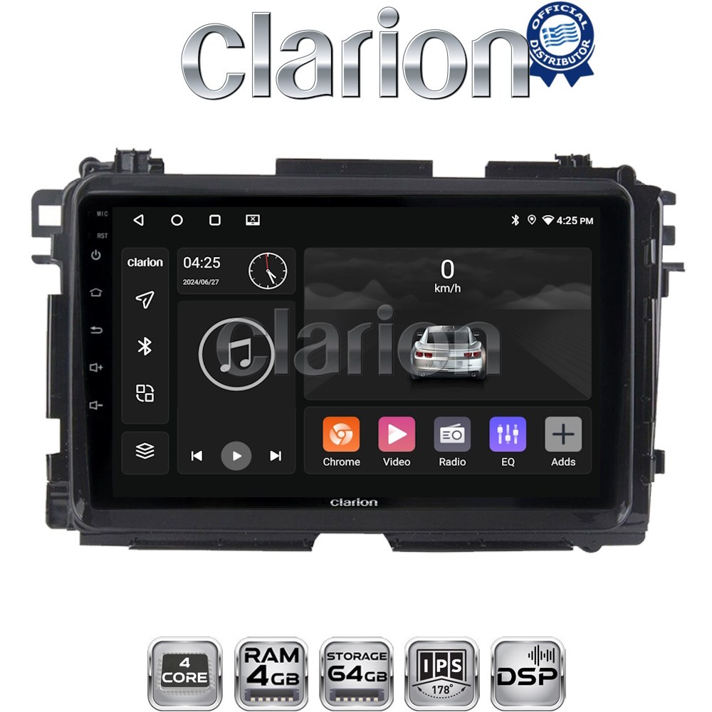 CLARION GL32422 Οθόνη OEM Multimedia Αυτοκινήτου για HONDA HRV 2015> (CarPlay/AndroidAuto/BT/GPS/WIFI/GPRS)