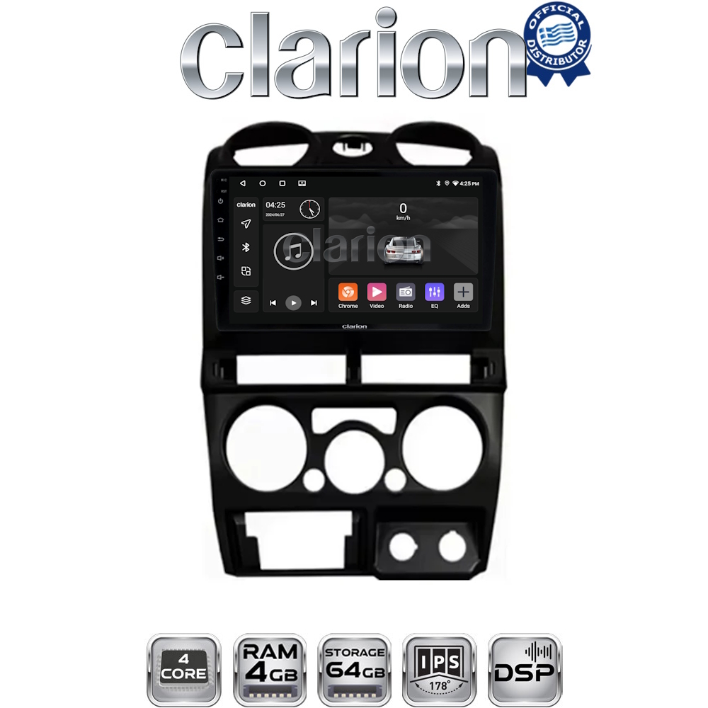 CLARION GL32425B Οθόνη OEM Multimedia Αυτοκινήτου για Isuzu D-Max 2008 > 2012 (CarPlay/AndroidAuto/BT/GPS/WIFI/GPRS)