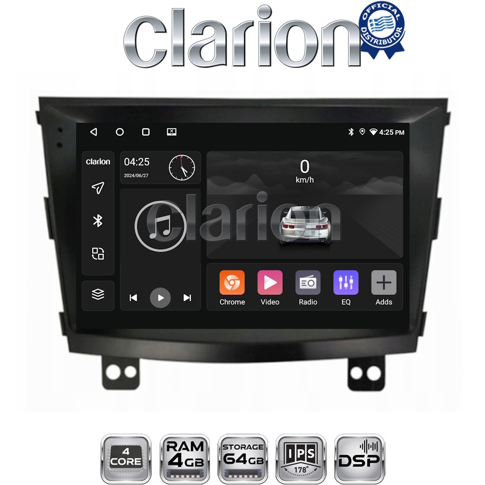 CLARION GL32433 Οθόνη OEM Multimedia Αυτοκινήτου για SsangYong Tivoli - XVL 2015 > 2019  (CarPlay/AndroidAuto/BT/GPS/WIFI/GPRS)