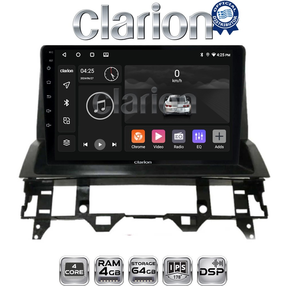 CLARION GL32437 Οθόνη OEM Multimedia Αυτοκινήτου για MAZDA 6 2002 > 2005 (CarPlay/AndroidAuto/BT/GPS/WIFI/GPRS)