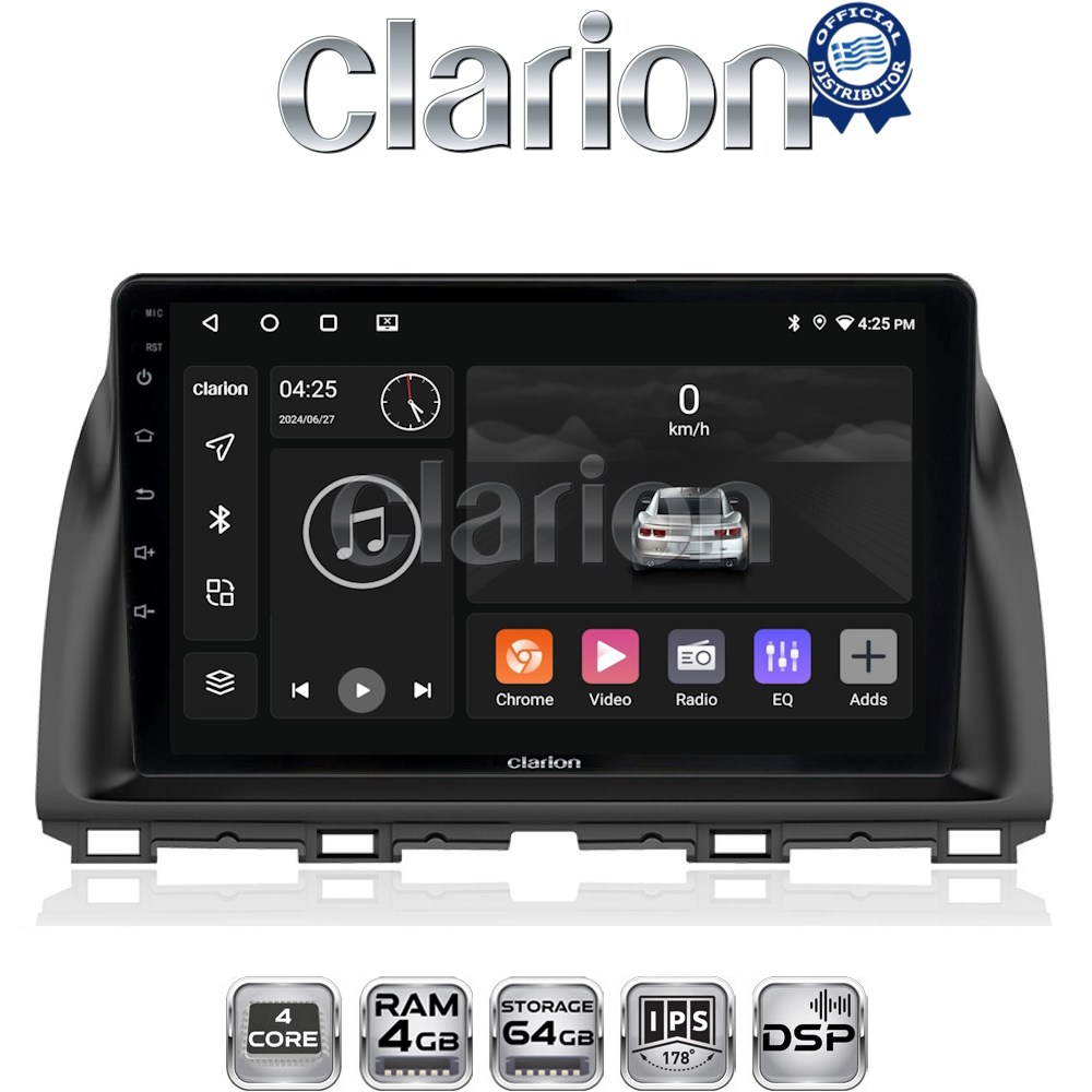 CLARION GL32438 Οθόνη OEM Multimedia Αυτοκινήτου για MAZDA CX5 2013>2017  (CarPlay/AndroidAuto/BT/GPS/WIFI/GPRS)