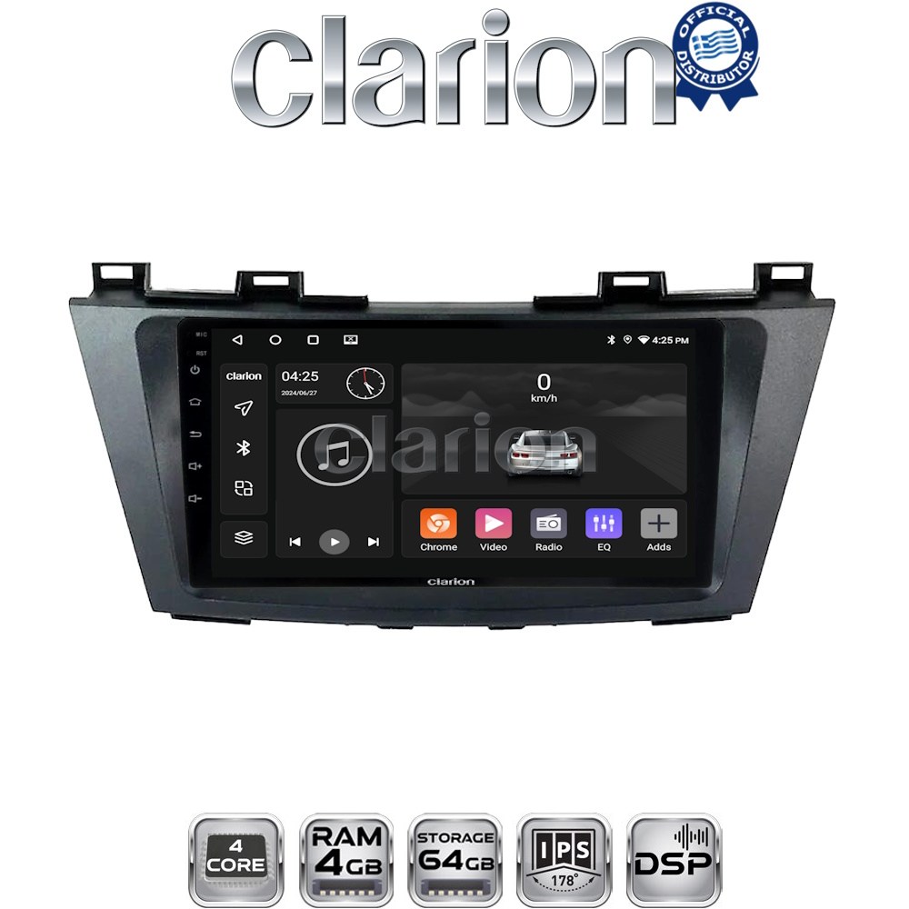 CLARION GL32440 Οθόνη OEM Multimedia Αυτοκινήτου για MAZDA 5 2011>   (CarPlay/AndroidAuto/BT/GPS/WIFI/GPRS)