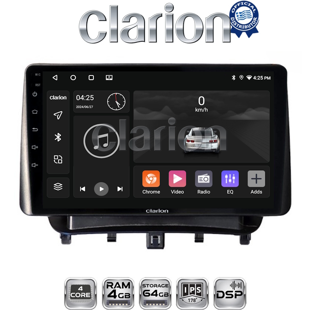 CLARION GL32453 Οθόνη OEM Multimedia Αυτοκινήτου για Ford Transit Courier 2014> (CarPlay/AndroidAuto/BT/GPS/WIFI/GPRS)