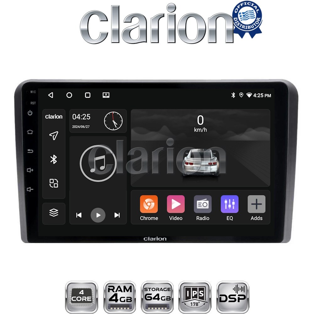 CLARION GL32480 Οθόνη OEM Multimedia Αυτοκινήτου για VW All (CarPlay/AndroidAuto/BT/GPS/WIFI/GPRS)
