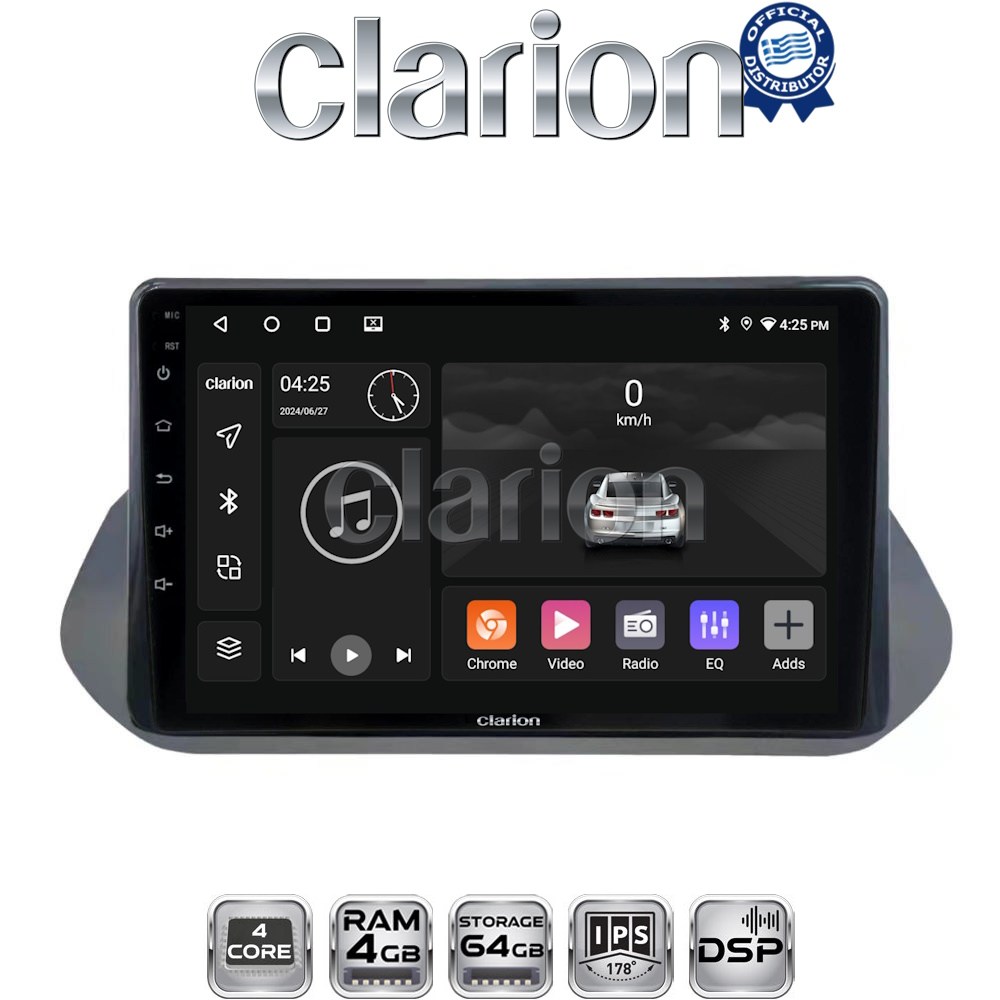 CLARION GL32483 Οθόνη OEM Multimedia Αυτοκινήτου για Nissan Qashqai 2021> (CarPlay/AndroidAuto/BT/GPS/WIFI/GPRS)