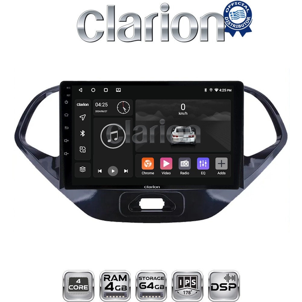 CLARION GL32499 Οθόνη OEM Multimedia Αυτοκινήτου για Ford KA 2016 > (CarPlay/AndroidAuto/BT/GPS/WIFI/GPRS)