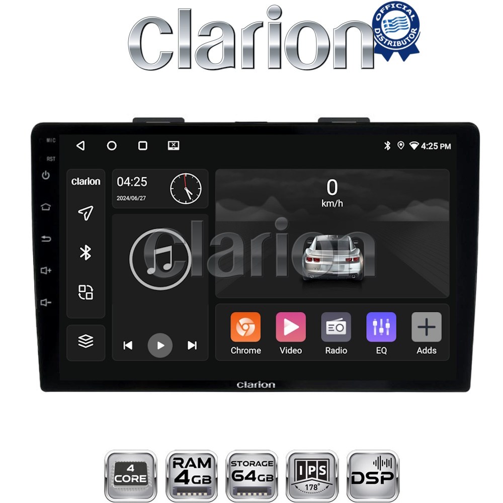 CLARION GL32500 Οθόνη OEM Multimedia Αυτοκινήτου για FIAT 500L 2012> (CarPlay/AndroidAuto/BT/GPS/WIFI/GPRS)