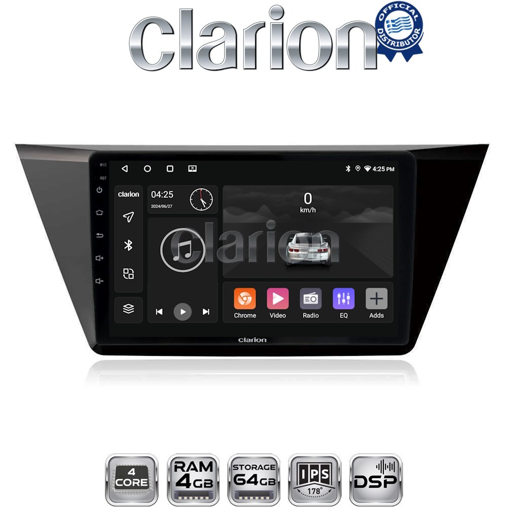 CLARION GL32522 Οθόνη OEM Multimedia Αυτοκινήτου για VW TOURAN 2016> (CarPlay/AndroidAuto/BT/GPS/WIFI/GPRS)