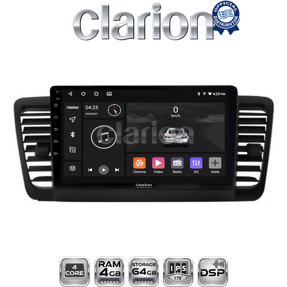 CLARION GL32525 Οθόνη OEM Multimedia Αυτοκινήτου για SUBARU LEGACY 2002> (CarPlay/AndroidAuto/BT/GPS/WIFI/GPRS)