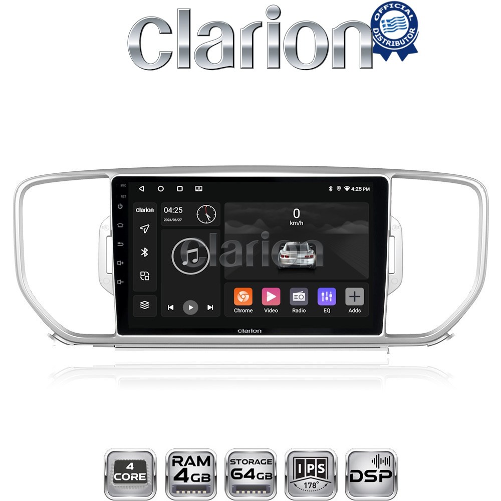 CLARION GL32527 Οθόνη OEM Multimedia Αυτοκινήτου για KIA SPORTAGE 2016>2019 (CarPlay/AndroidAuto/BT/GPS/WIFI/GPRS)