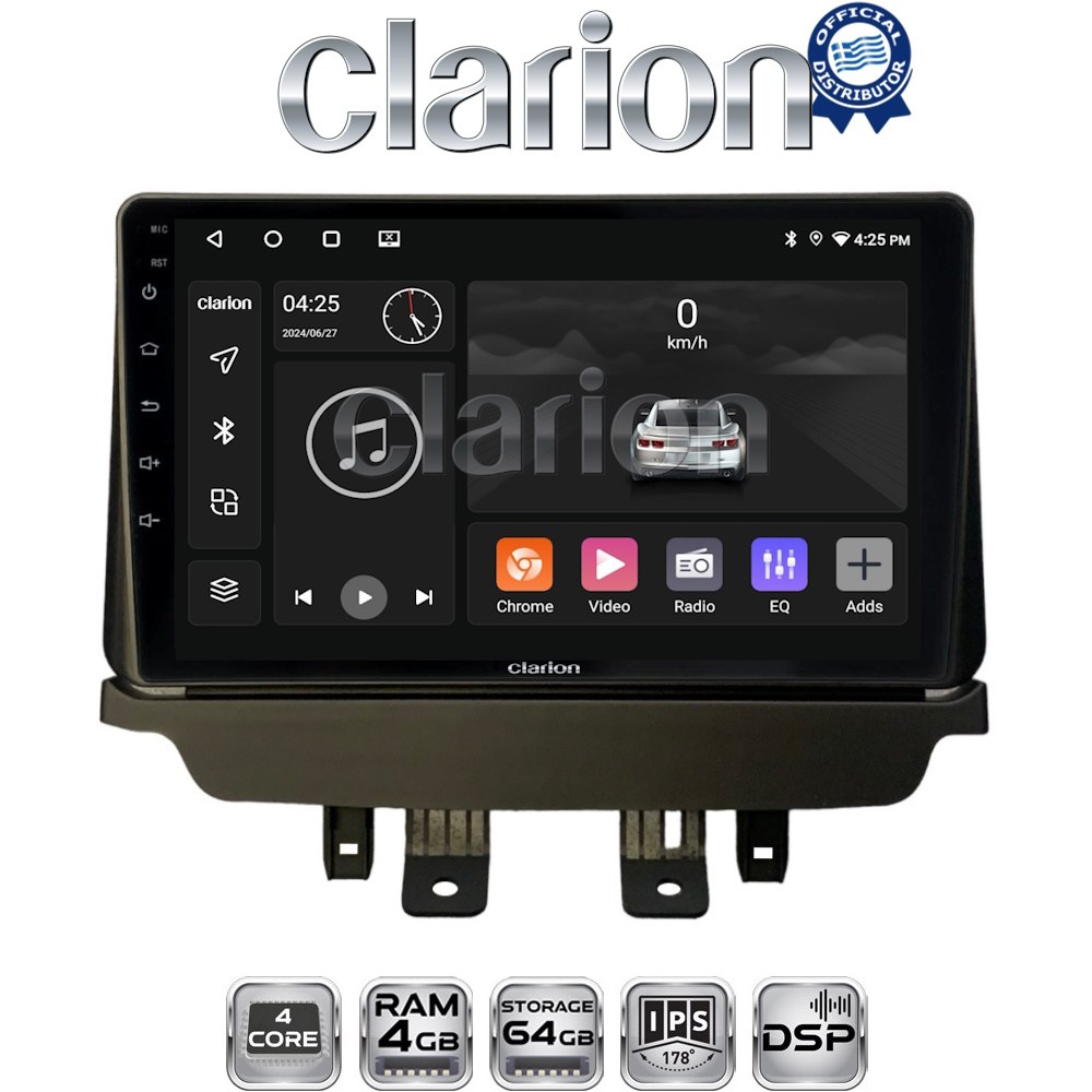 CLARION GL32532 Οθόνη OEM Multimedia Αυτοκινήτου για Mazda 2 2014 > (CarPlay/AndroidAuto/BT/GPS/WIFI/GPRS)