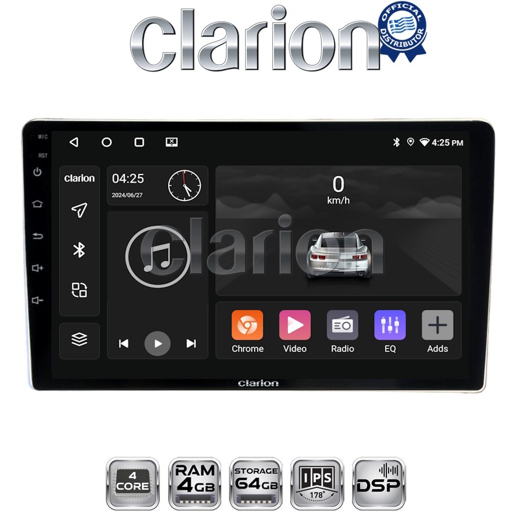 CLARION GL32566 Οθόνη OEM Multimedia Αυτοκινήτου για Toyota ProAce 2013 > 2016 Citroen C2 2003 > 2009 Citroen C3 2001 > 2010 Citroen Jumpy 2007 > 2016 Citroen Berlingo 2008 > 2019 Peugeot 307 2001 > 2008 Peugeot Expert 2008 > 2016