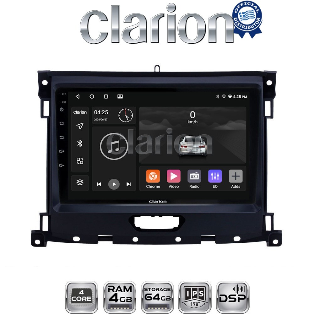 CLARION GL32575 Οθόνη OEM Multimedia Αυτοκινήτου για Ford Ranger 2019 > (CarPlay/AndroidAuto/BT/GPS/WIFI/GPRS)