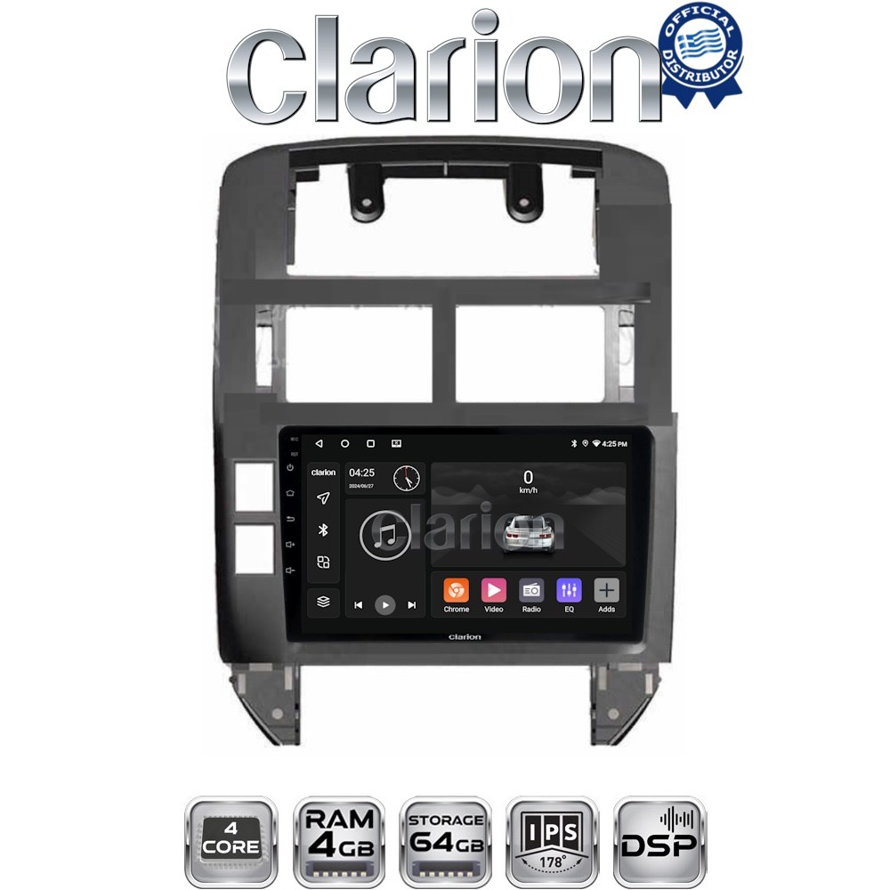 CLARION GL32582 Οθόνη OEM Multimedia Αυτοκινήτου για VW POLO 2002>2010 (CarPlay/AndroidAuto/BT/GPS/WIFI/GPRS)