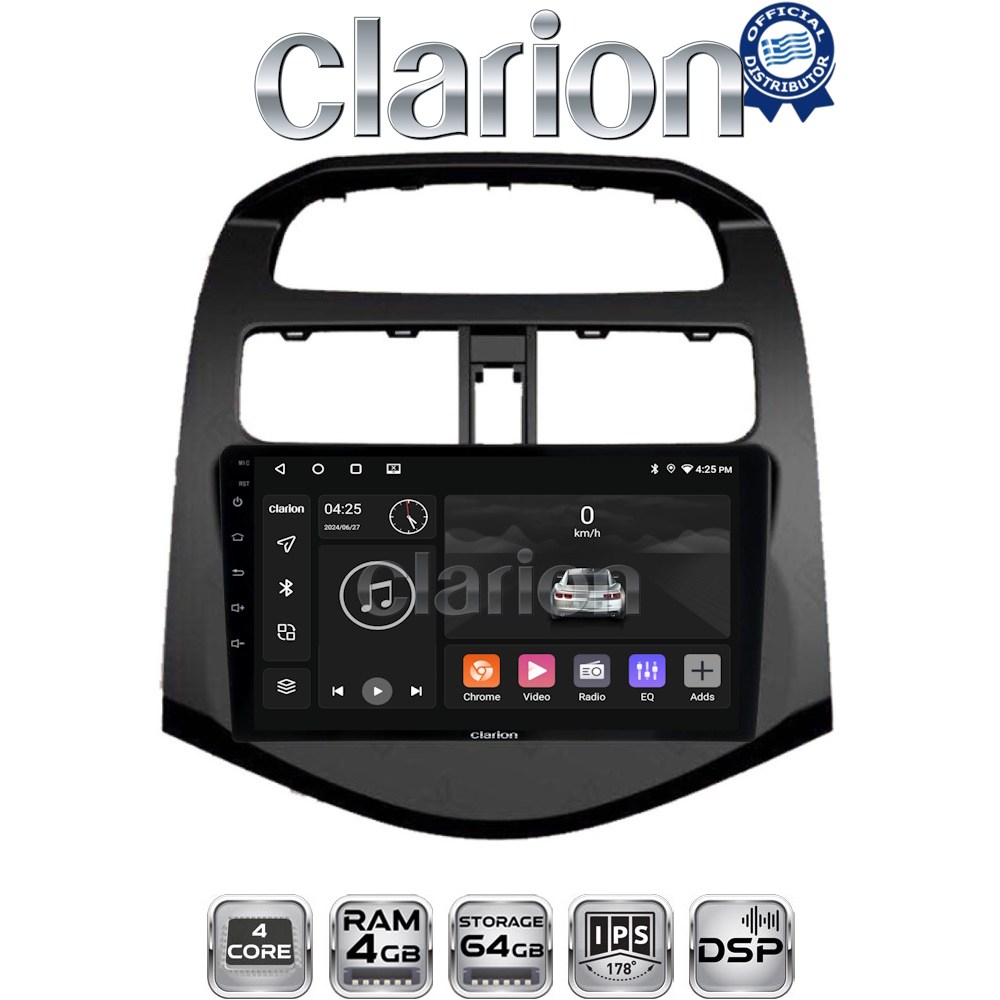 CLARION GL32589 Οθόνη OEM Multimedia Αυτοκινήτου για DAEWOO SPARK 2009>2016 (CarPlay/AndroidAuto/BT/GPS/WIFI/GPRS)