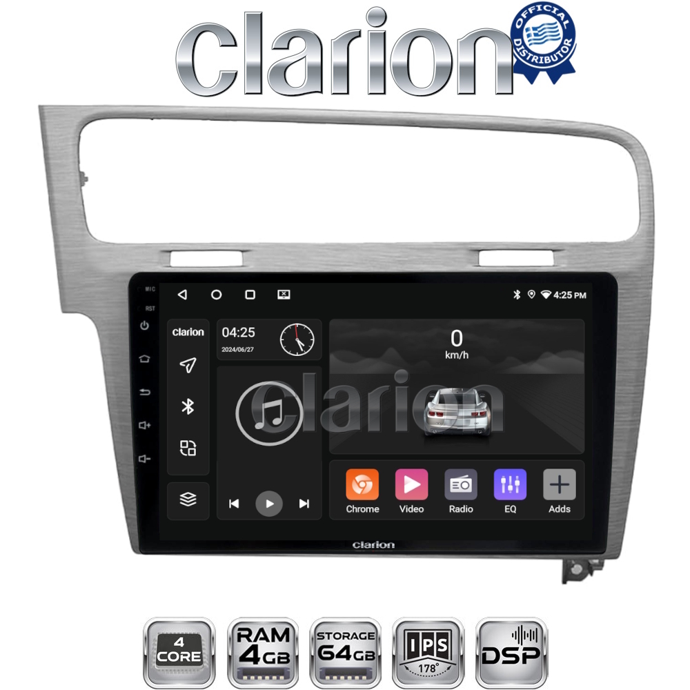 CLARION GL32591 Οθόνη OEM Multimedia Αυτοκινήτου για VW GOLF7 (CarPlay/AndroidAuto/BT/GPS/WIFI/GPRS)