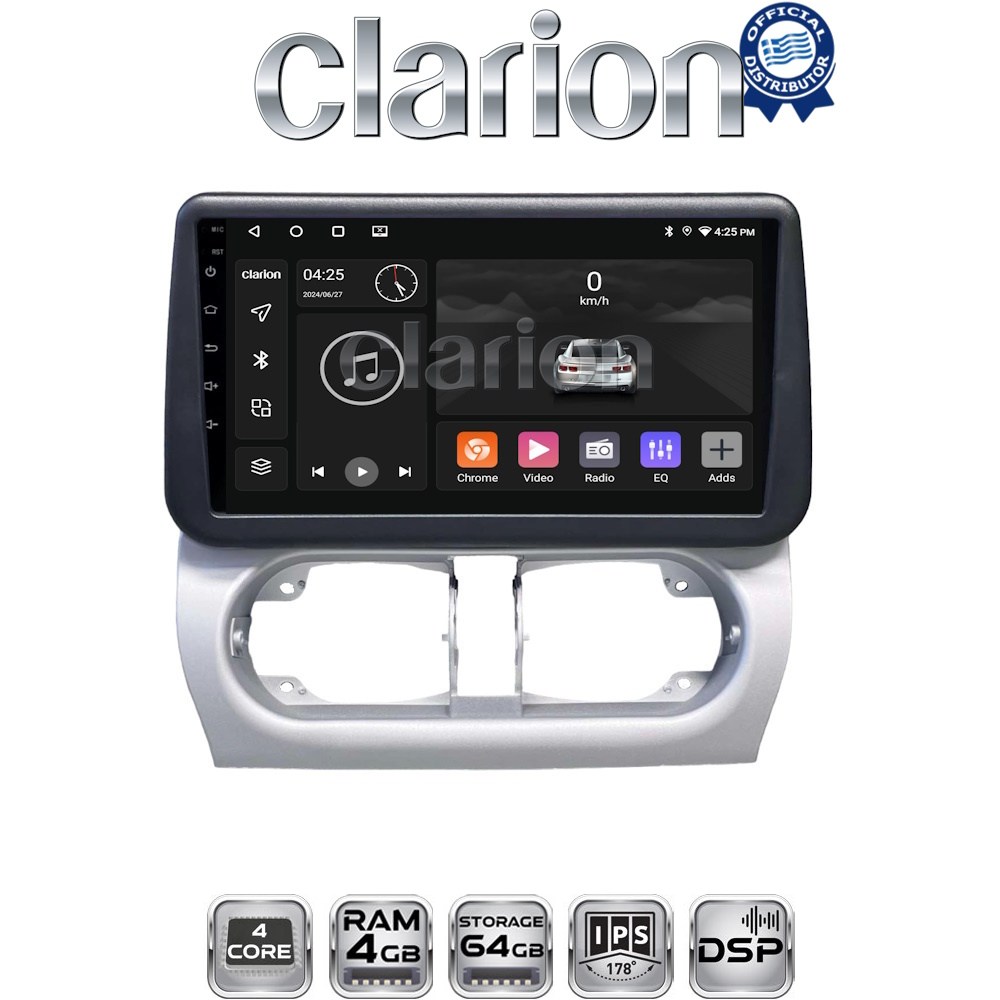 CLARION GL32663 Οθόνη OEM Multimedia Αυτοκινήτου για Opel Corsa C 2000 > 2006 (CarPlay/AndroidAuto/BT/GPS/WIFI/GPRS)