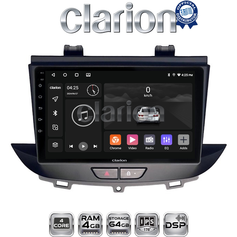 CLARION GL32664 Οθόνη OEM Multimedia Αυτοκινήτου για Opel Crossland-Grandland 2017 > (CarPlay/AndroidAuto/BT/GPS/WIFI/GPRS)