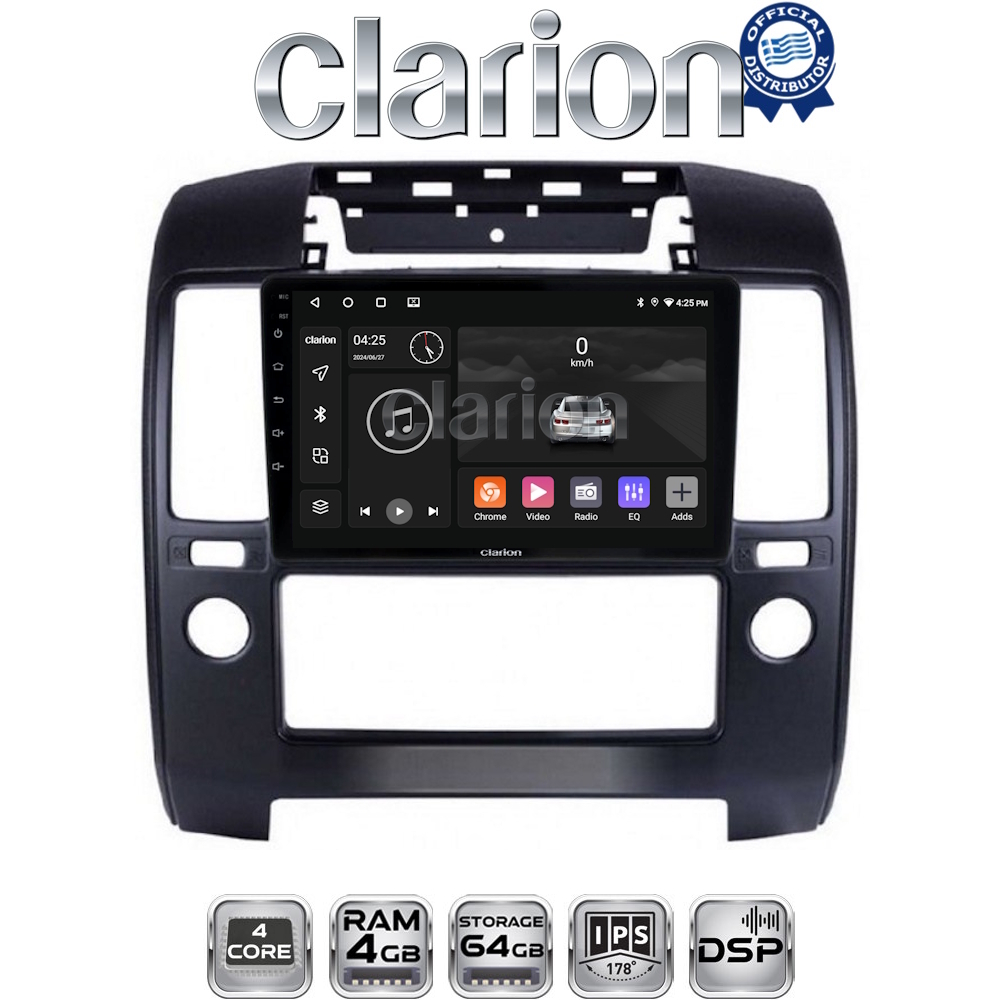 CLARION GL32684 Οθόνη OEM Multimedia Αυτοκινήτου για Nissan NV200 2009> (CarPlay/AndroidAuto/BT/GPS/WIFI/GPRS)