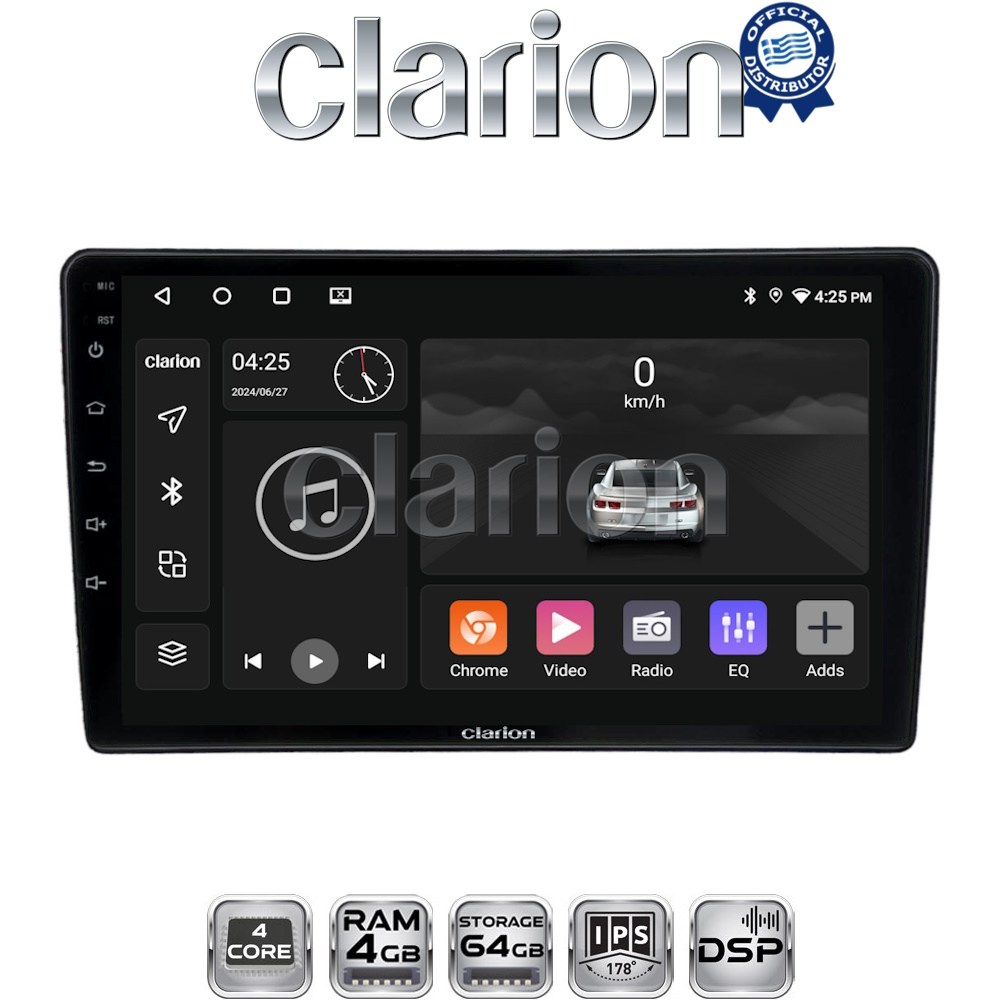 CLARION GL32715 Οθόνη OEM Multimedia Αυτοκινήτου για Nissan Navara D40 2006 > 2016 clima (CarPlay/AndroidAuto/BT/GPS/WIFI/GPRS)