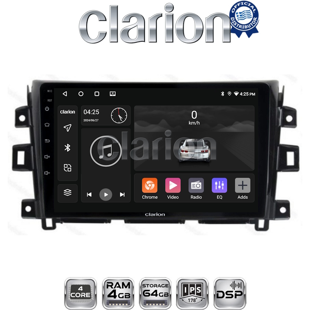 CLARION GL32716 Οθόνη OEM Multimedia Αυτοκινήτου για Nissan Navara D23 2016>   (CarPlay/AndroidAuto/BT/GPS/WIFI/GPRS)