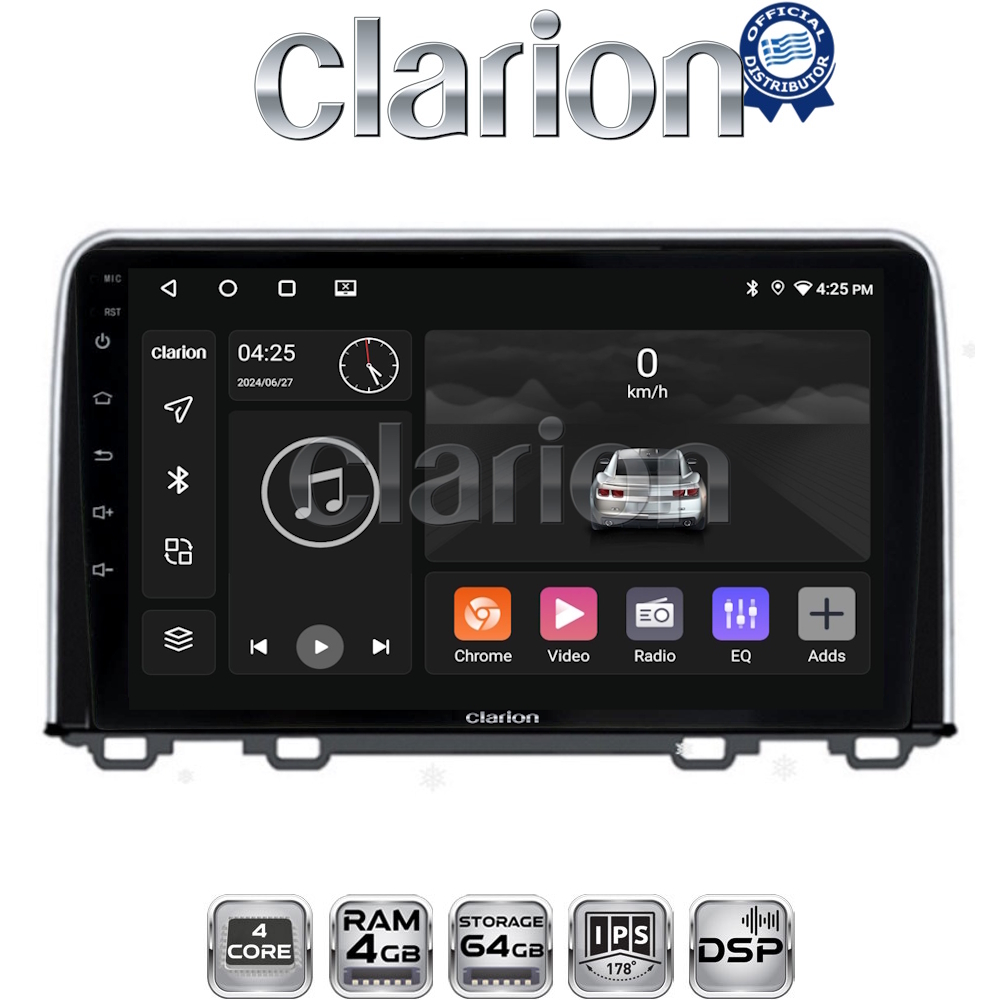 CLARION GL32813 Οθόνη OEM Multimedia Αυτοκινήτου για HONDA  CRV 2017> (CarPlay/AndroidAuto/BT/GPS/WIFI/GPRS)