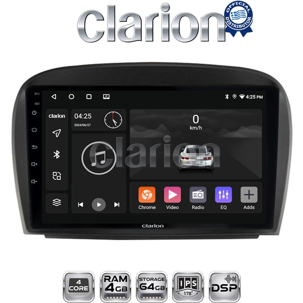 CLARION GL32817 Οθόνη OEM Multimedia Αυτοκινήτου για Mercedes SL 2009 > 2014 (CarPlay/AndroidAuto/BT/GPS/WIFI/GPRS)
