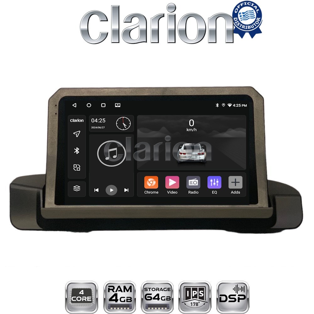 CLARION GL32895 Οθόνη OEM Multimedia Αυτοκινήτου για BMW 3 series (E90-91-92) 2005-2012 (CarPlay/AndroidAuto/BT/GPS/WIFI/GPRS)