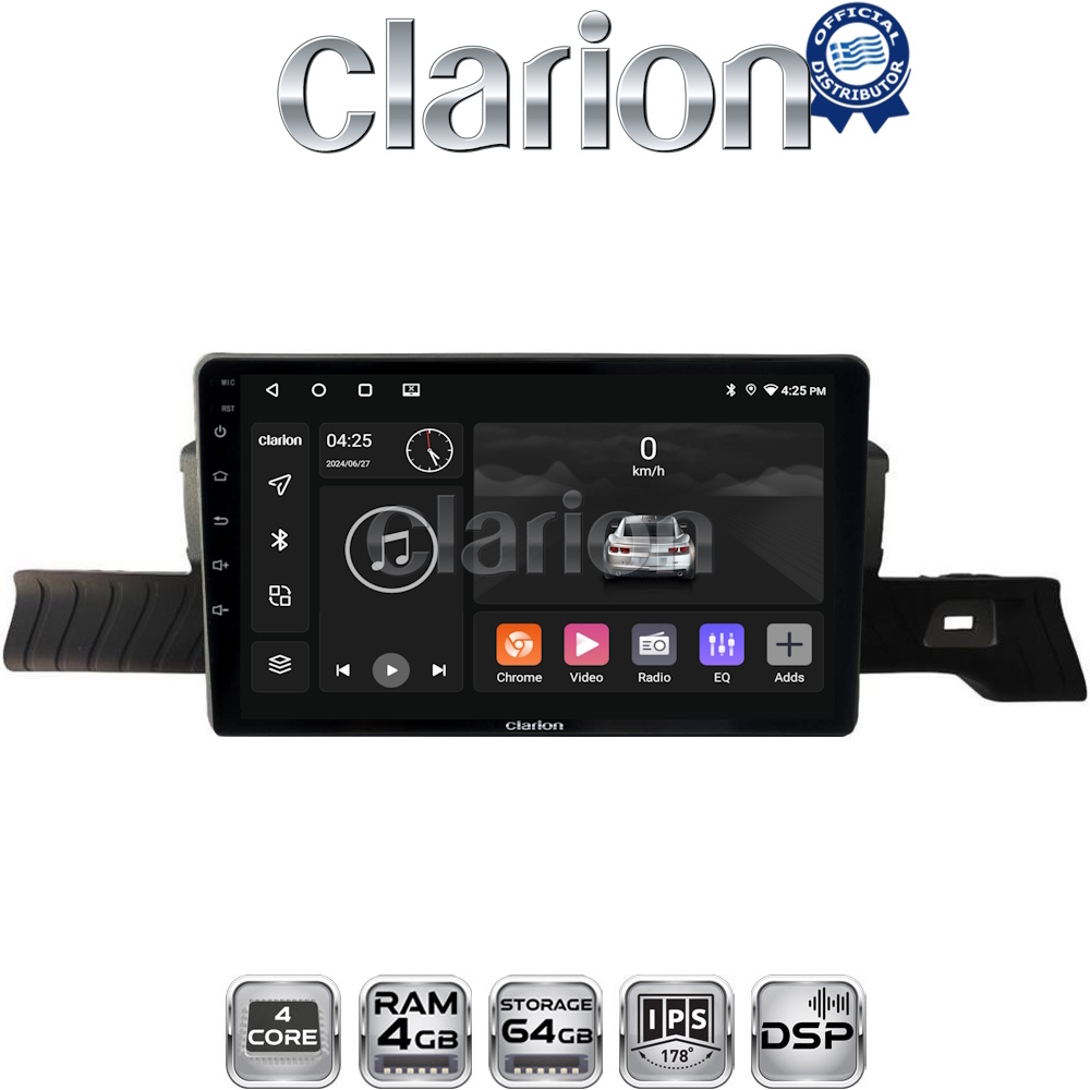CLARION GL32954 Οθόνη OEM Multimedia Αυτοκινήτου για Citroen C3 2024 > (CarPlay/AndroidAuto/BT/GPS/WIFI/GPRS)