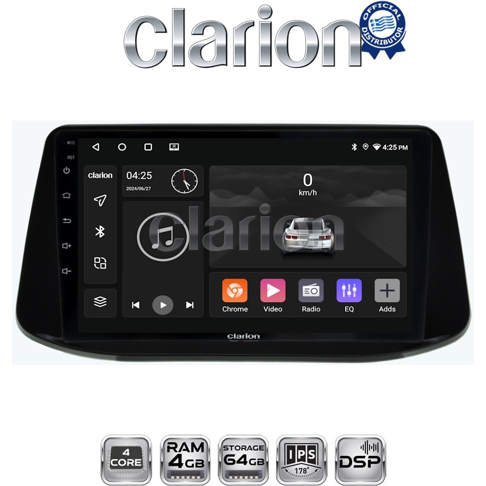 CLARION GL32960 Οθόνη OEM Multimedia Αυτοκινήτου για Hyundai i30 2018> (CarPlay/AndroidAuto/BT/GPS/WIFI/GPRS)