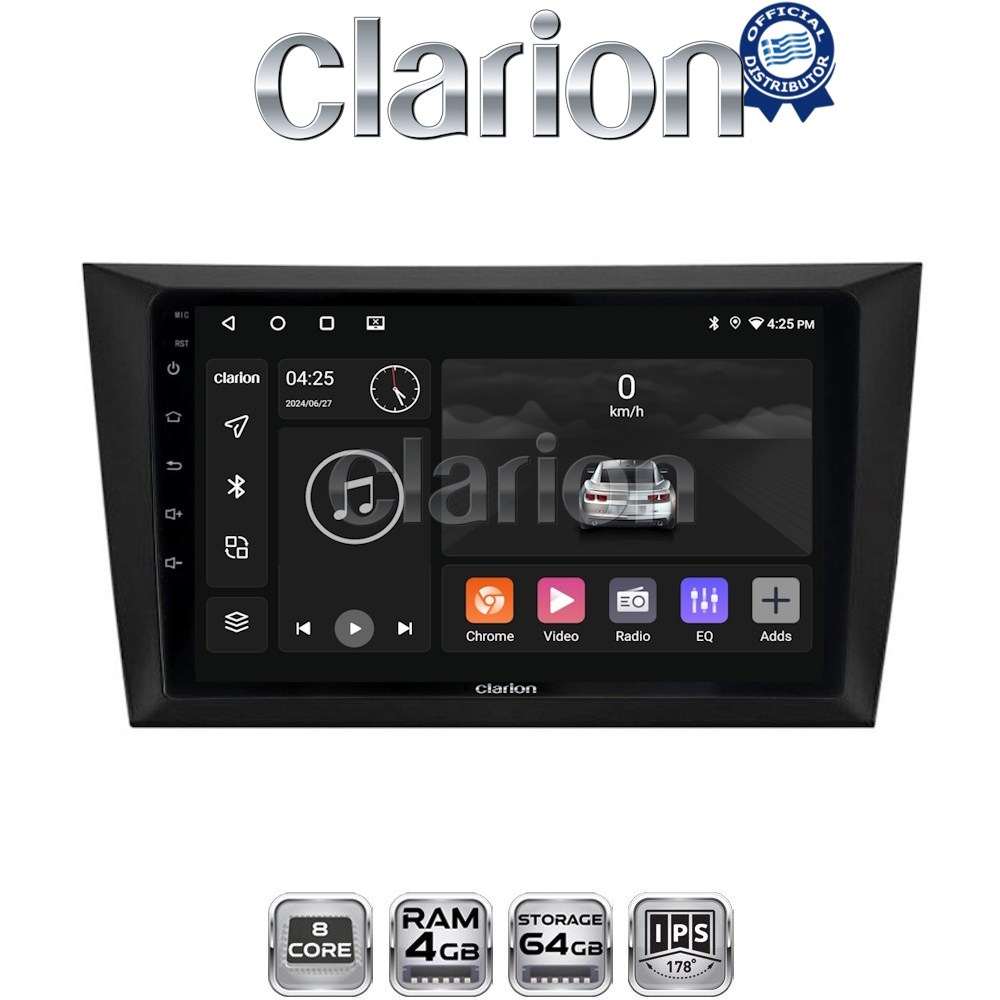 CLARION GL52004 Οθόνη OEM Multimedia Αυτοκινήτου για VW Golf 6 2008-2012 (CarPlay/AndroidAuto/BT/GPS/WIFI/GPRS)