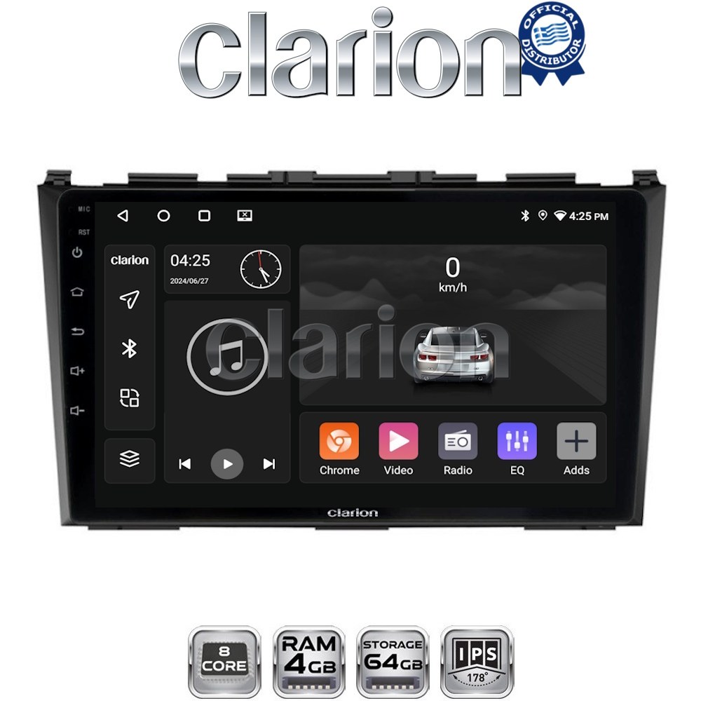 CLARION GL52009 Οθόνη OEM Multimedia Αυτοκινήτου για HONDA CRV 2005>2012 (CarPlay/AndroidAuto/BT/GPS/WIFI/GPRS)