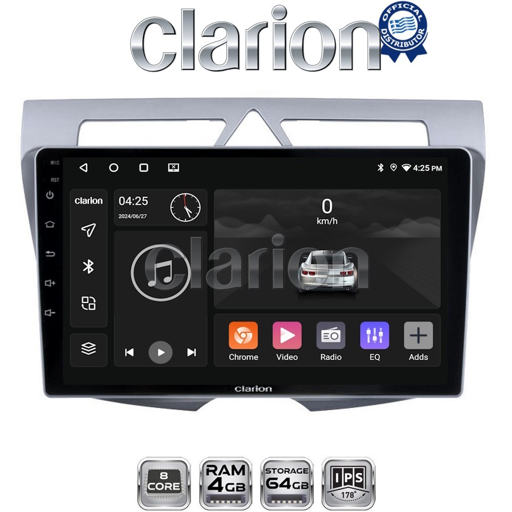 CLARION GL52011 Οθόνη OEM Multimedia Αυτοκινήτου για Kia Picanto 2008-2011(CarPlay/AndroidAuto/BT/GPS/WIFI/GPRS)